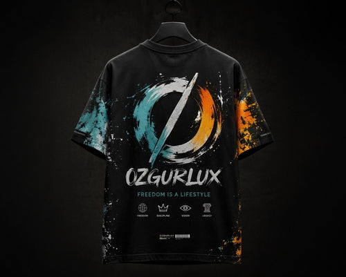 Ozgurlux "Apex Freedom" Oversized Heavyweight Streetwear T-Shirt