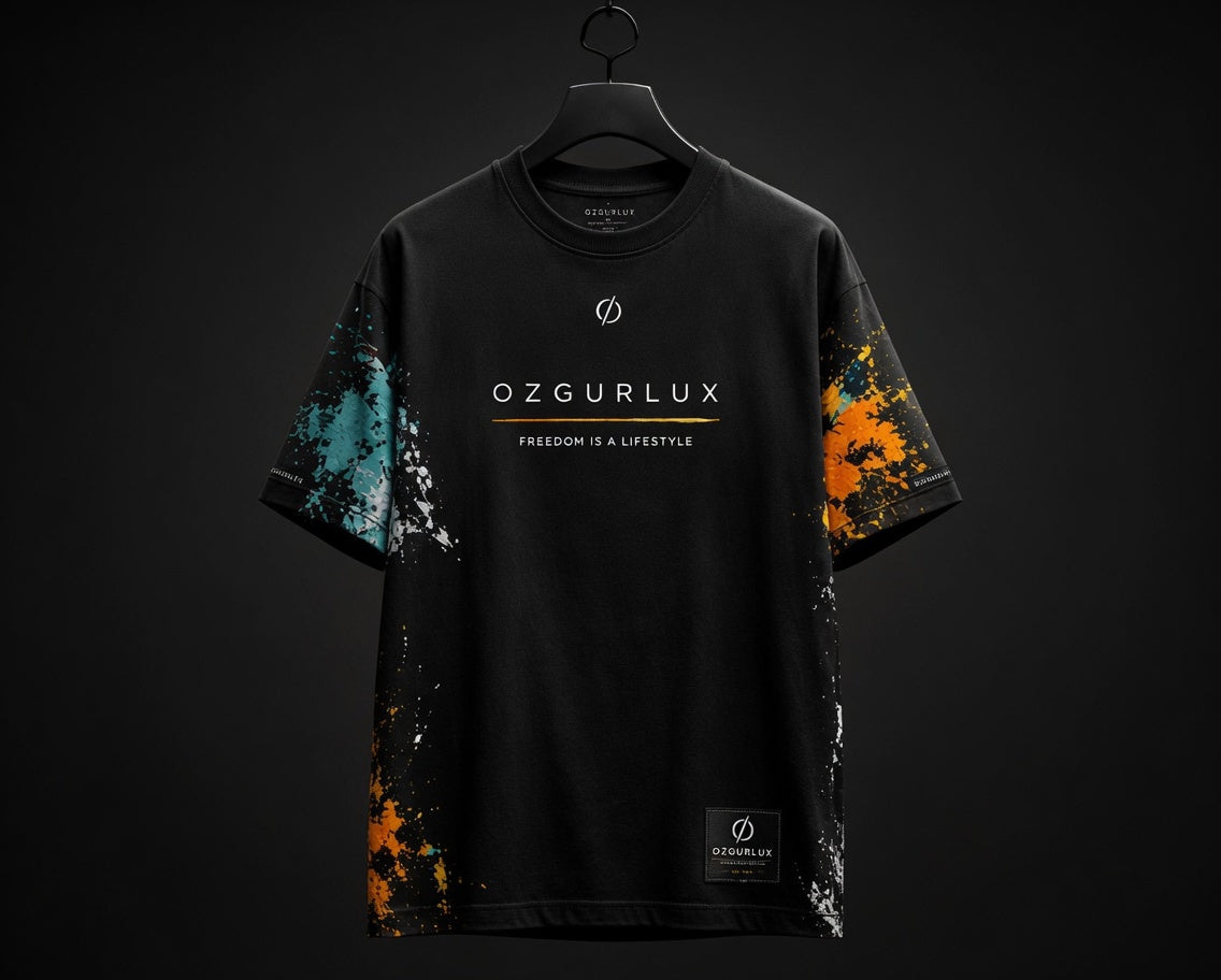 Ozgurlux "Apex Freedom" Oversized Heavyweight Streetwear T-Shirt