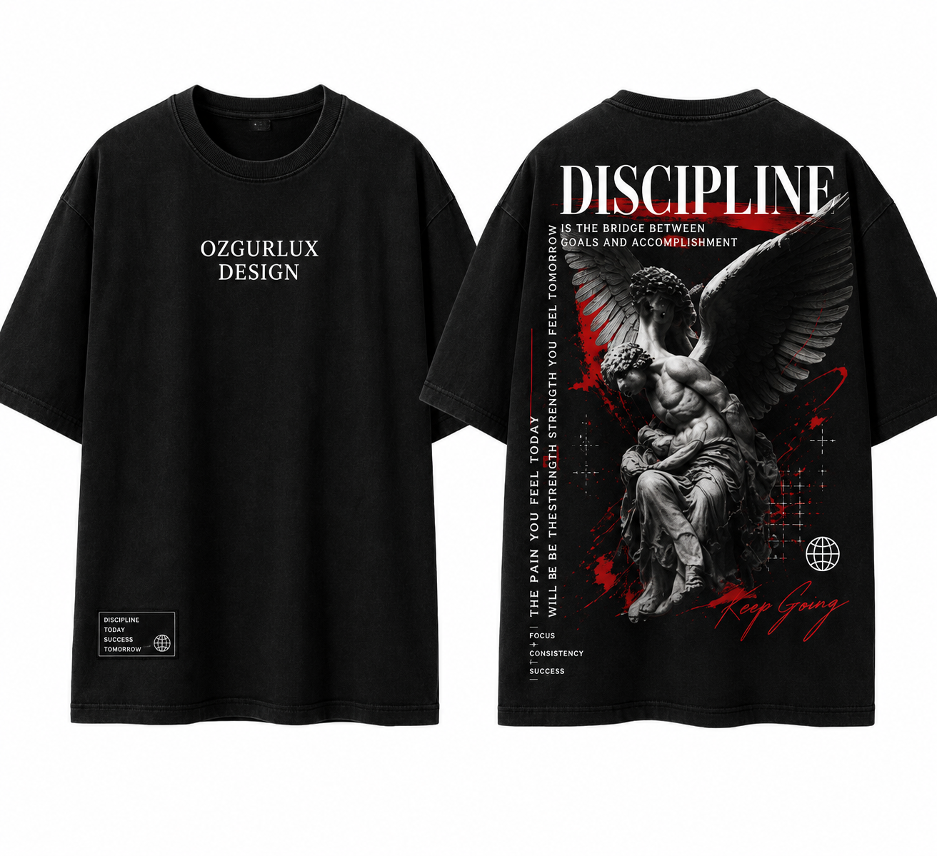 DISCIPLINE | Heavyweight Oversized T-Shirt - Black